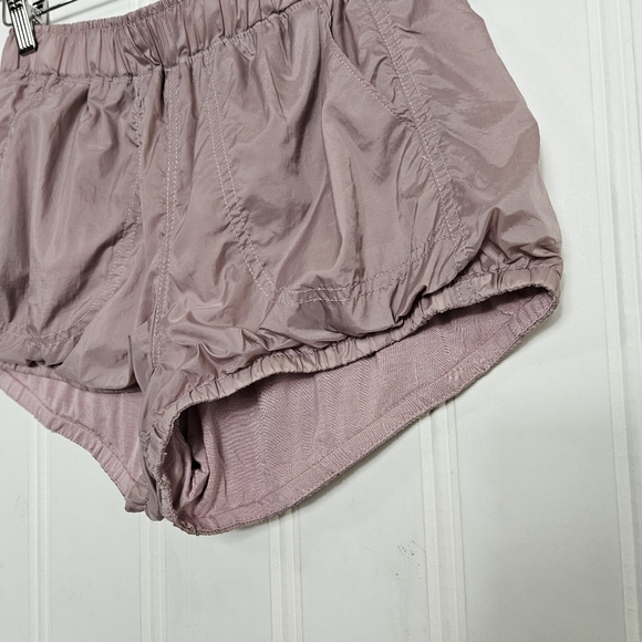 Free People Bubble Hem Shorts Womens Size S Mauve Pink FP Movement High Rise - Picture 5 of 13